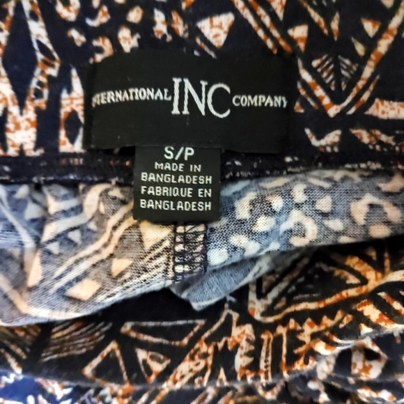 INC International Company S/P Wide Leg Stylish Palazzo Pants Elastic Waistband - Picture 4 of 8